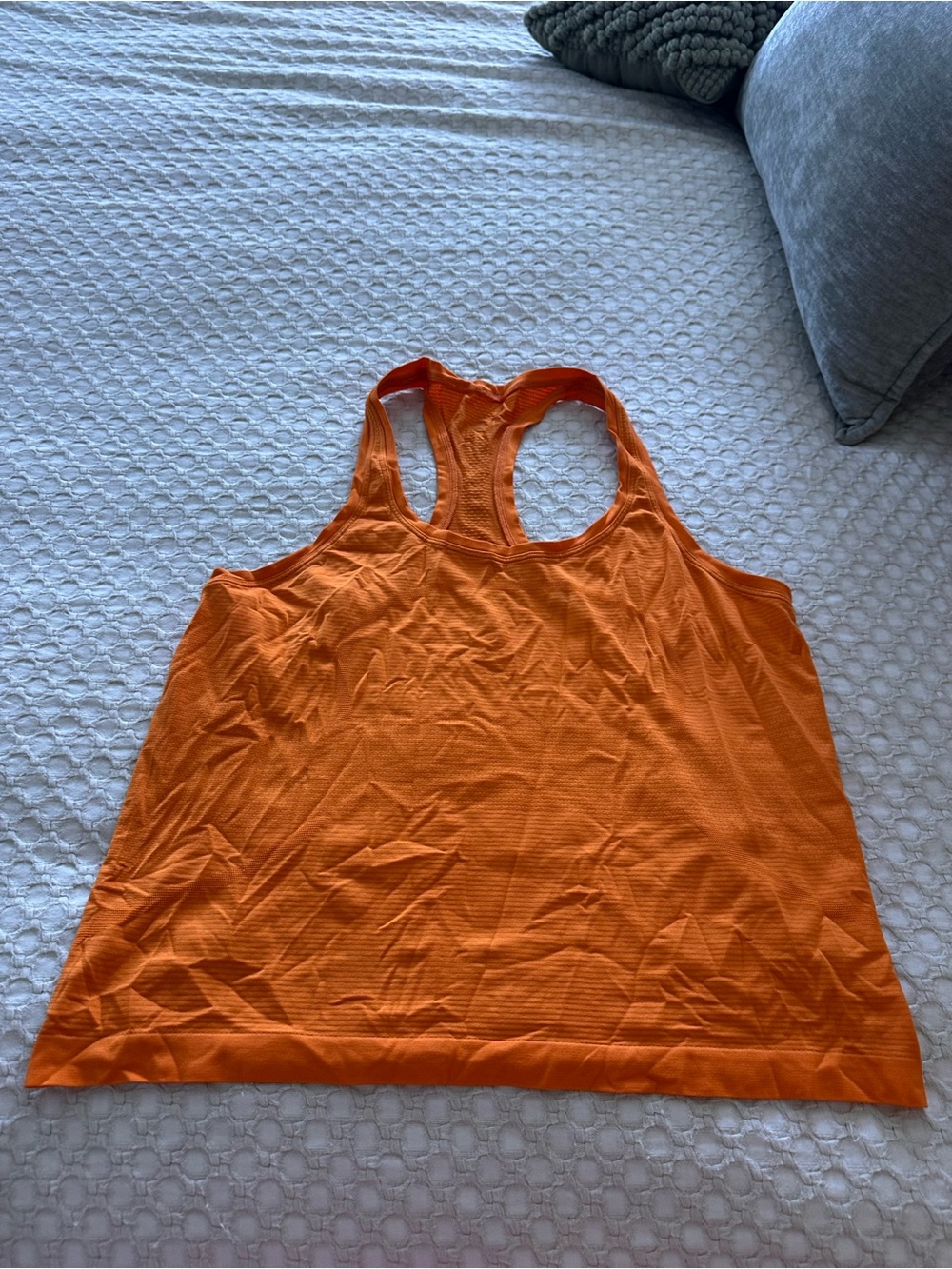 lululemon athletica Orange Racerback Workout Tank